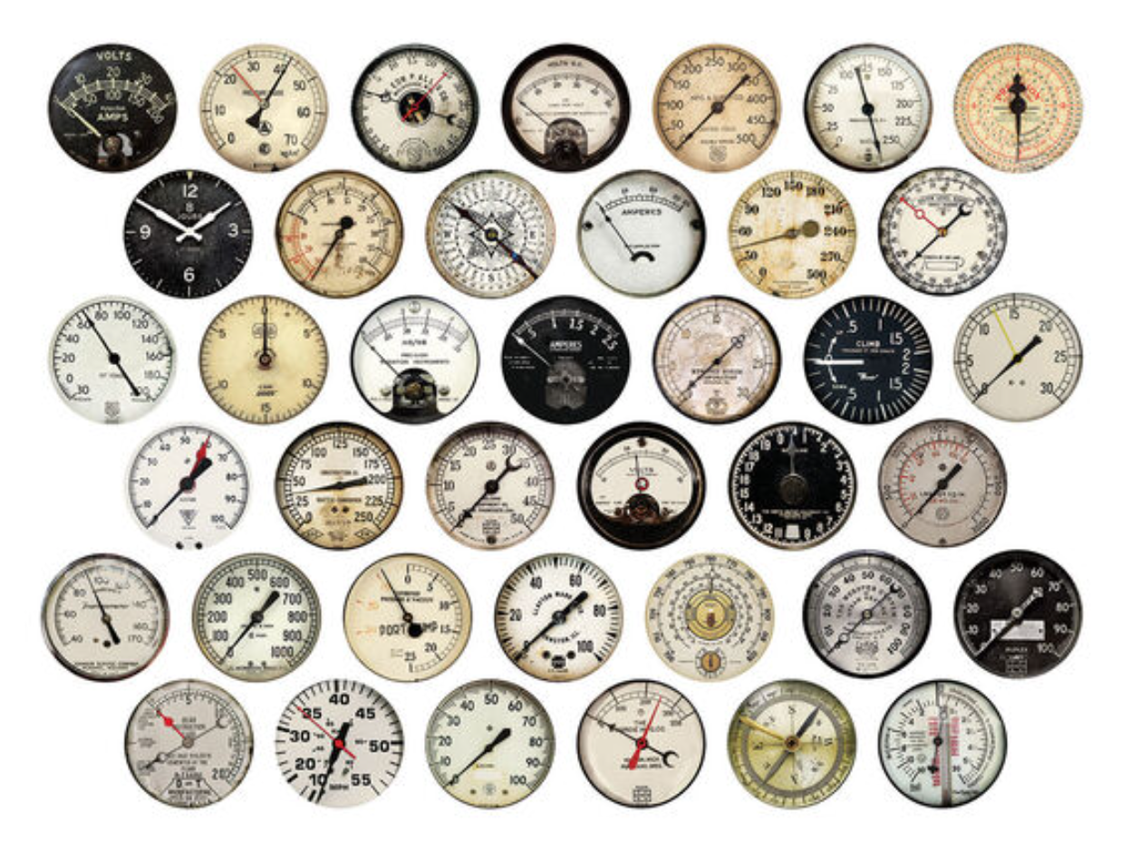 Die Cut Layers - Gauge Dials - Tim Holtz - Ideaology