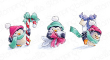Penguins Bearing Gifts - Rubber Stamp - Stamping Bella