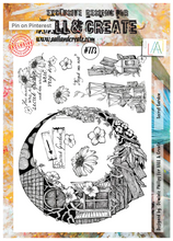 AALL and Create - Secret Garden - A4 - Designer Dominic Phillips - Clear Stamp Set - #773