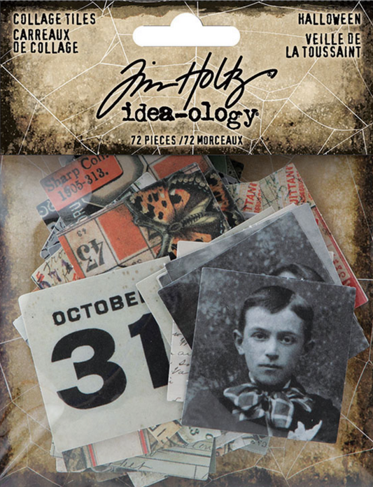 Halloween - Collage Tiles - Tim Holtz - Ideaology