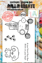 AALL and Create - Paw Prints - A7 - Designer Janet Klein - Clear Stamp Set - #358