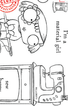 AALL and Create - Material Girl - A7 - Designer Janet Klein - Clear Stamp Set - #482