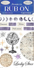 Cosmos Infinity - Rub-On - Lucky Star - 4x8.5 Inch - Stamperia