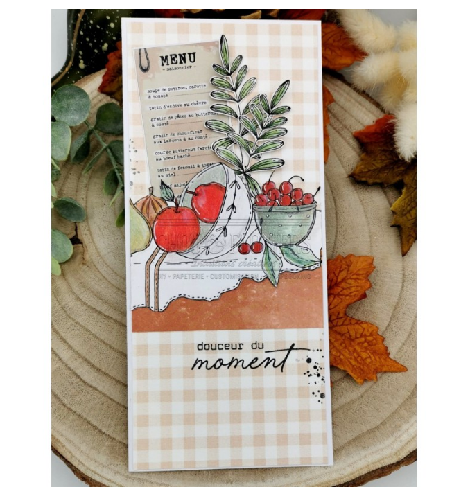 Clear Stamp Set 6x9 Inch - NATURE MORTE - Chou and Flowers