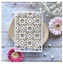 Stencil 4x6 - MOSAIQUE - Chou and Flowers