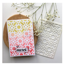 Stencil 4x6 - MOSAIQUE - Chou and Flowers