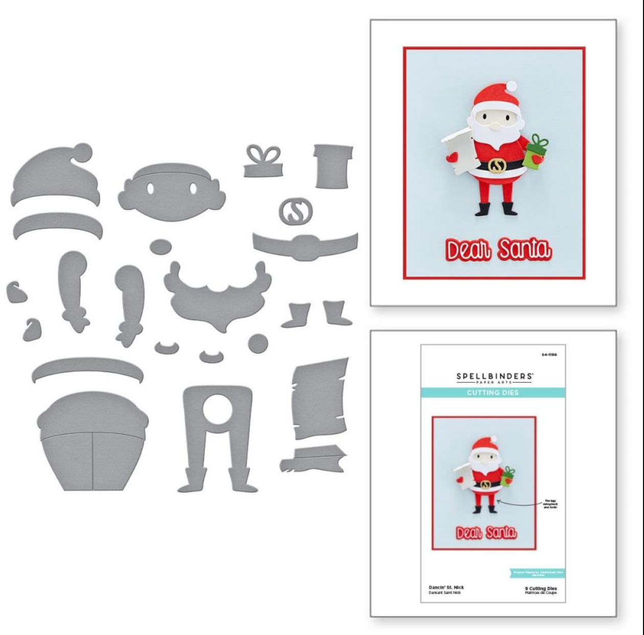 Dies - Dancin' St. Nick - Tinsel Time - Spellbinders