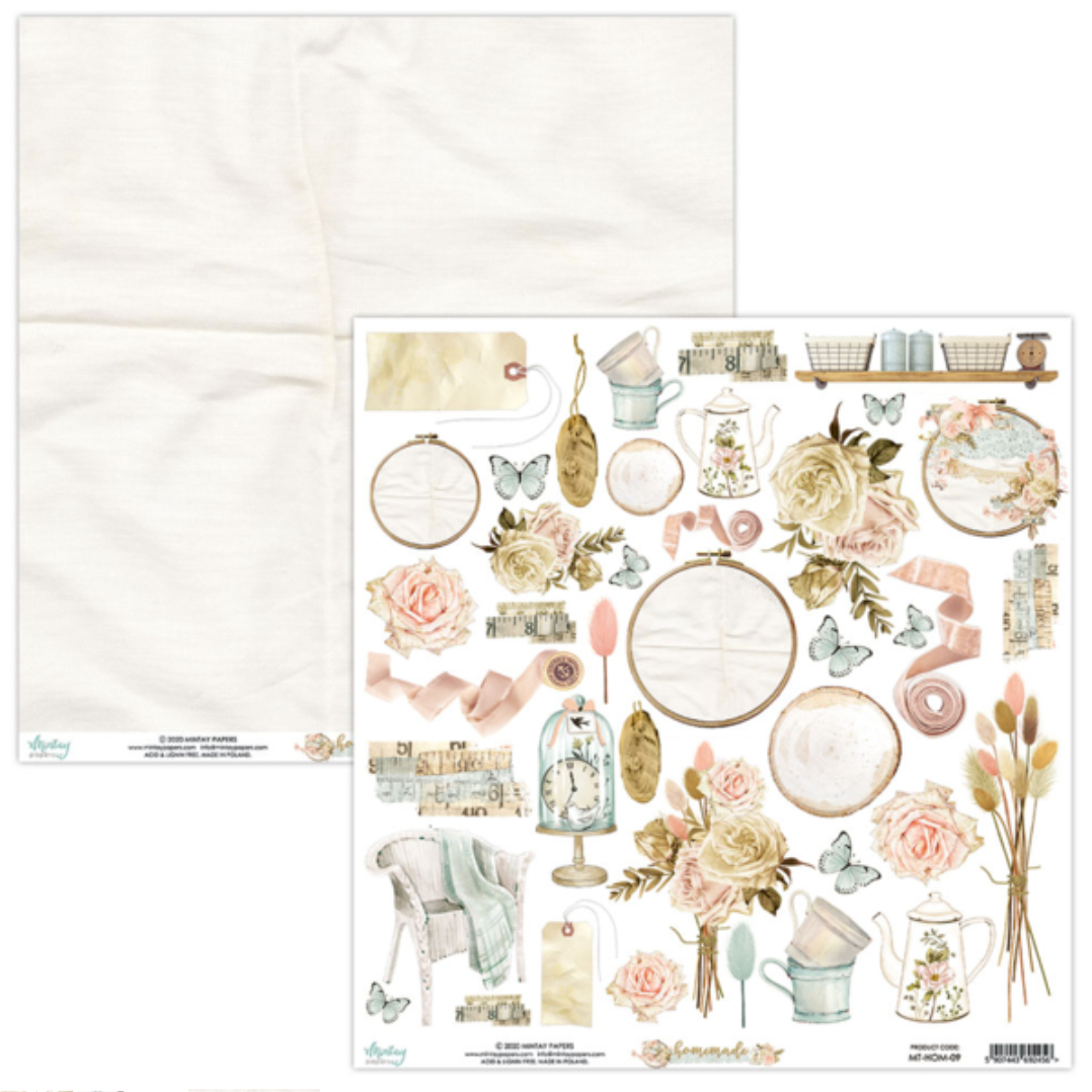 Mintay Papers - 12 x 12 Paper Set - Homemade