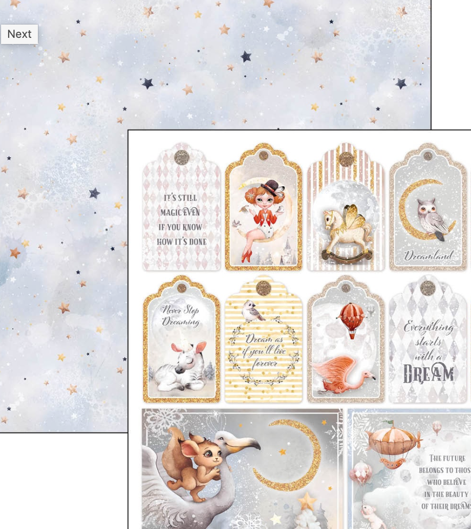 12x12 - Christmas Vibes Paper Pad - 12/Pkg - Ciao Bella