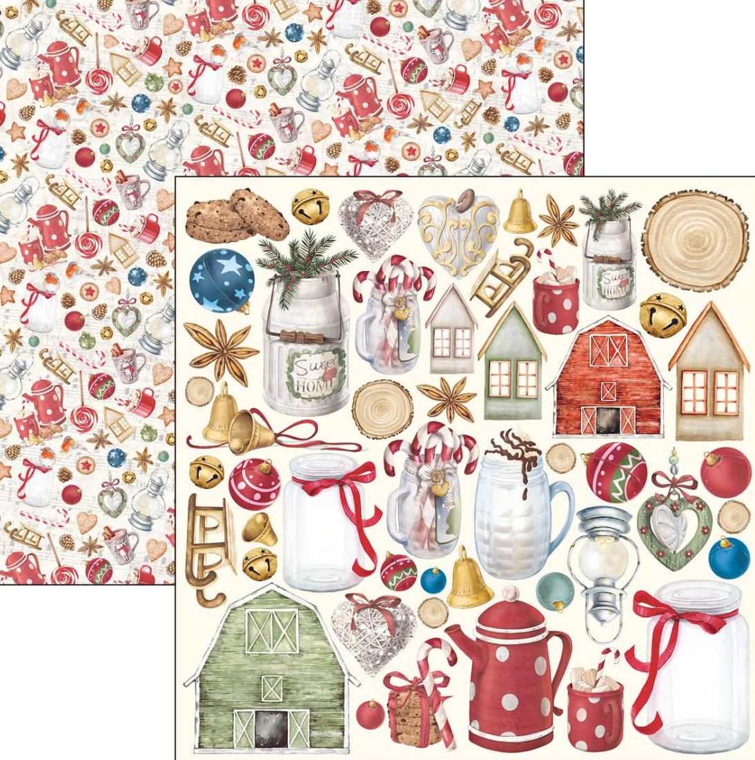 12x12 - Christmas Vibes Paper Pad - 12/Pkg - Ciao Bella