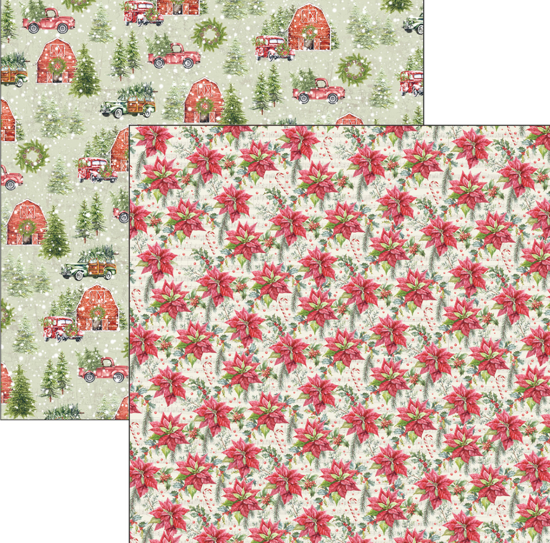 12x12 - Christmas Vibes Paper Pad - 12/Pkg - Ciao Bella