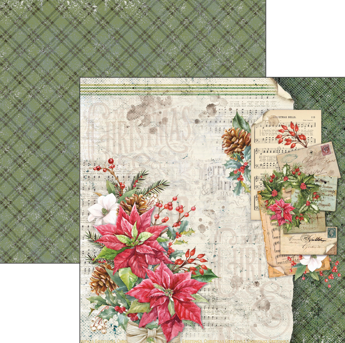 12x12 - Christmas Vibes Paper Pad - 12/Pkg - Ciao Bella