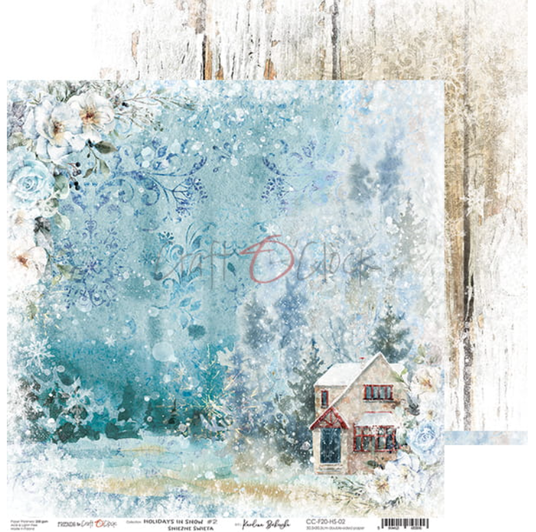 12x12 Paper Set - HOLIDAYS IN SNOW - Craft O Clock