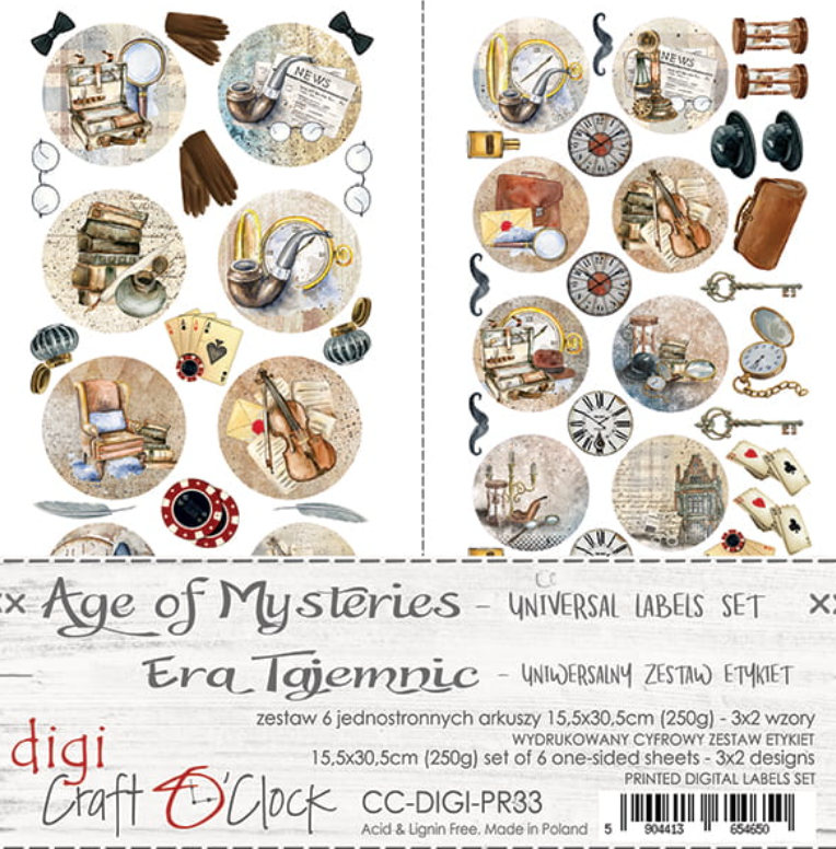 LABELS Set - AGE OF MYSTERIES - Craft O Clock