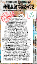 Positive Thoughts - A6 - Clear Stamp Set - AALL and Create - Designer Bipasha Bk - #747