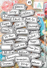 Ephemera - A6 - Tiny Words White - AALL and Create - Designer Janet Klein - #9