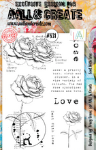 A5 - Sent With Love - Clear Stamp Set - AALL and Create - Designer Tracy Evans - #831