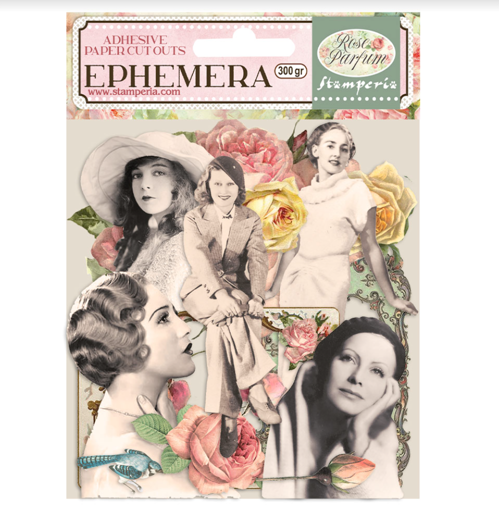 Ephemera - Vintage Library - Adhesive - Stamperia