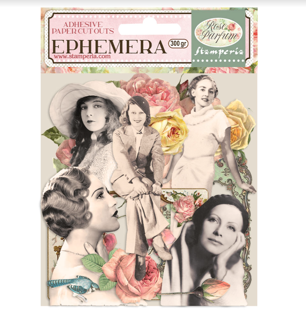 Ephemera - Rose Parfum - Frames and Ladies 10 - Adhesive - Stamperia