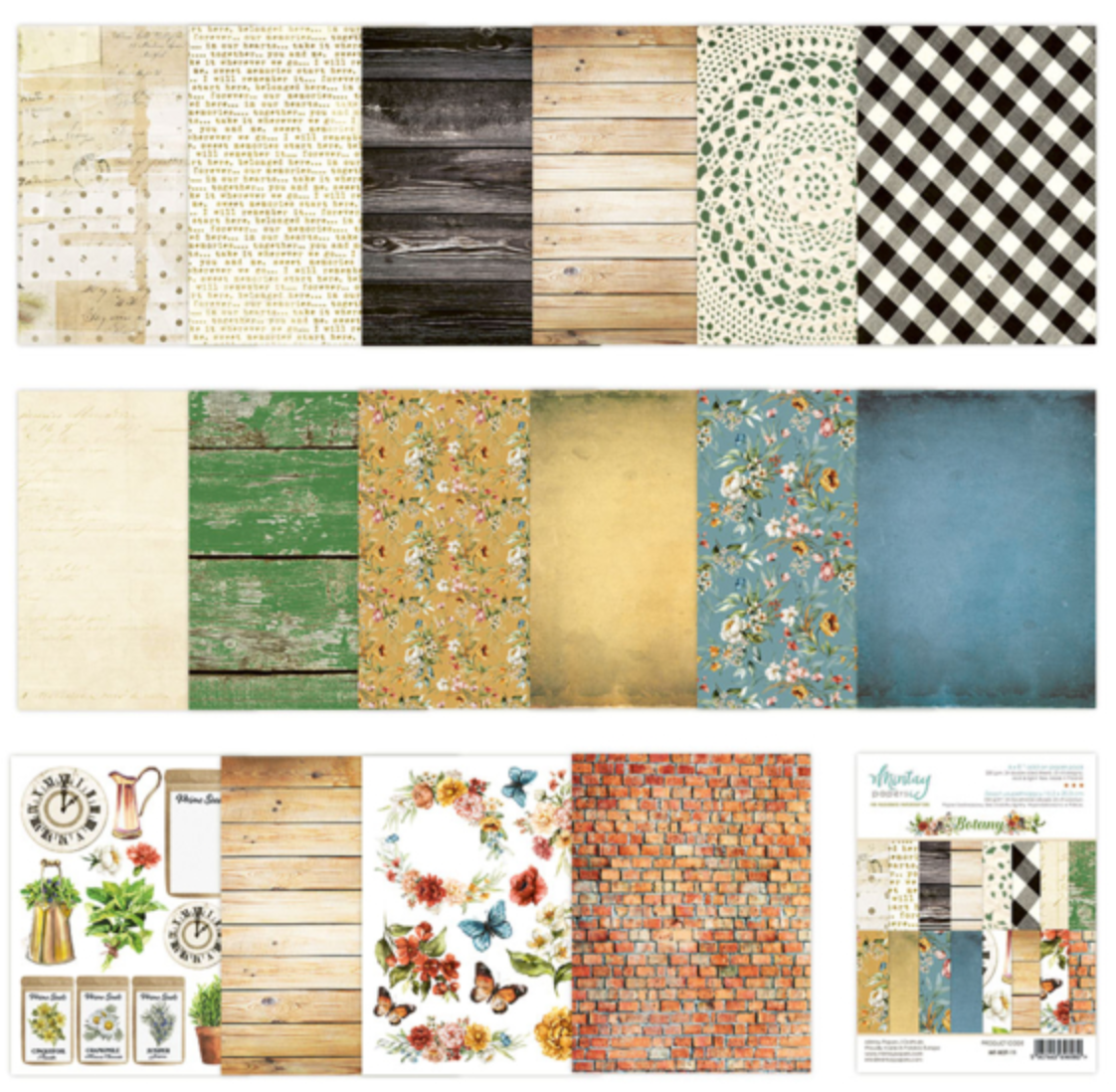 6x8 Add On Paper Pad - Botany - Mintay Papers