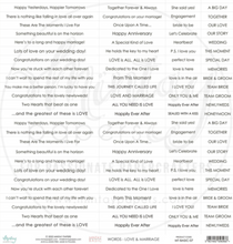 LOVE & MARRIAGE - 12 X 12 SENTIMENTS PAPER - Mintay Papers