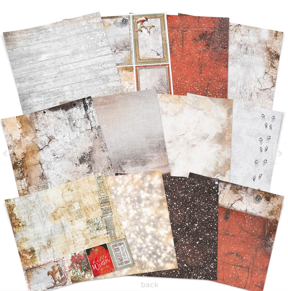 12x12 - Memories Of A Snowy Day - Paper Pad - 12/Pkg - Ciao Bella