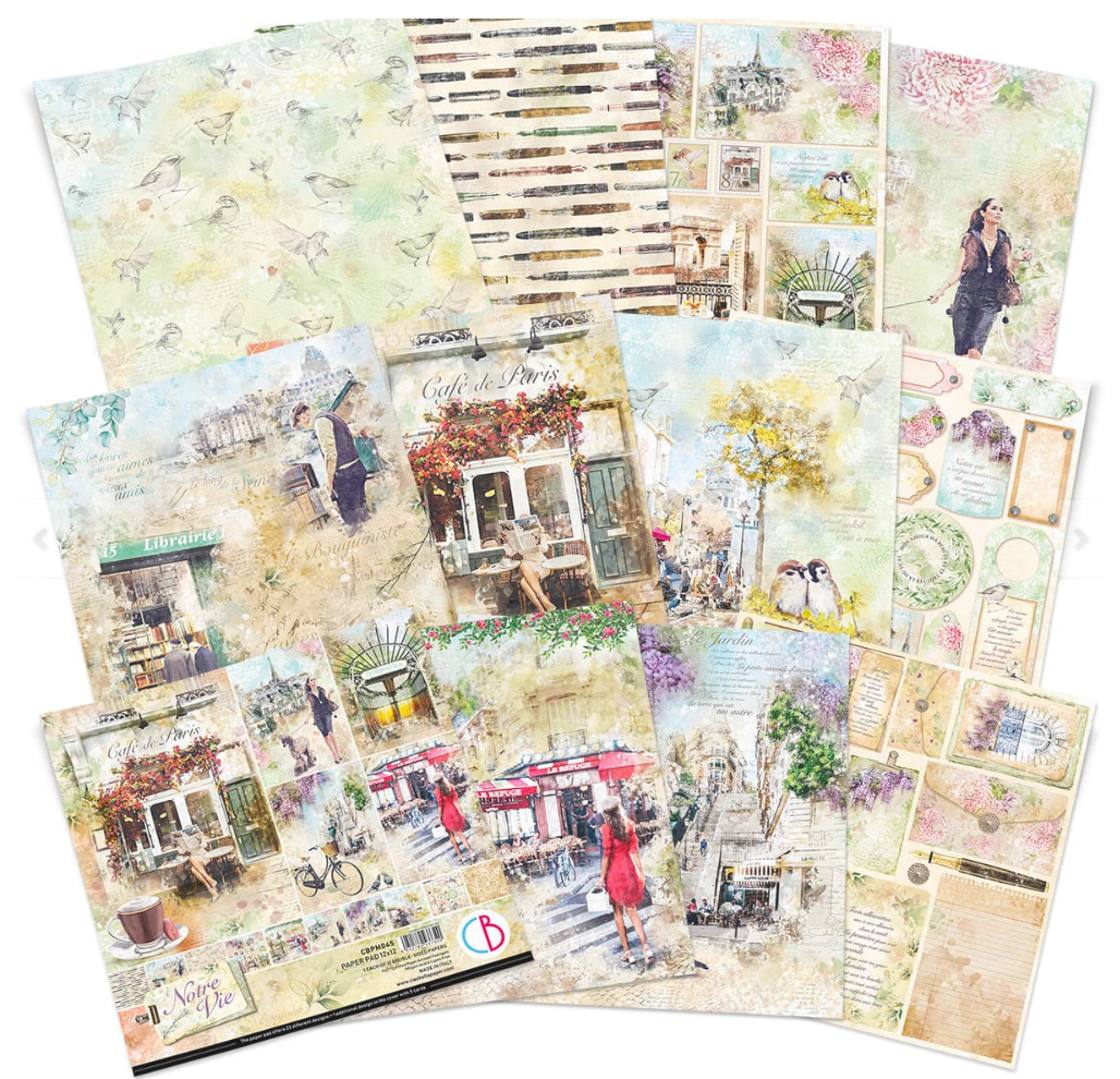 12x12 - Notre Vie - Paper Pad - Ciao Bella