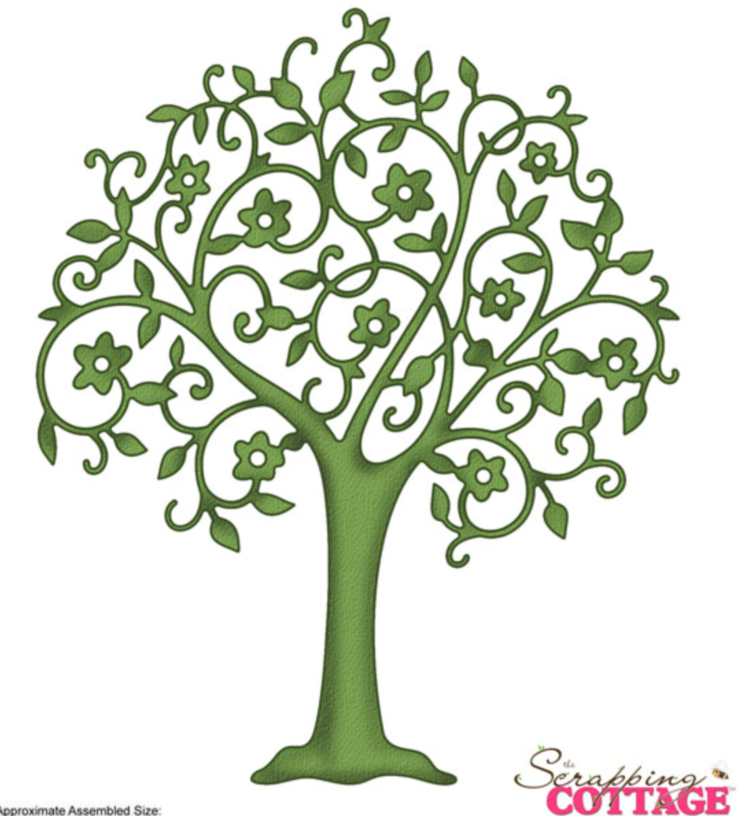 5x7 Bella Spring Tree - Die - Cottage Cutz