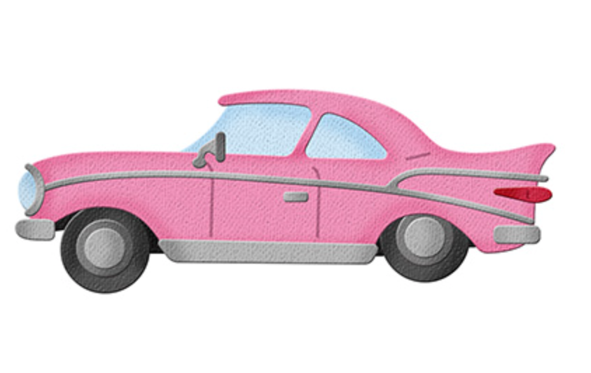 3x3 Classic Car (Side) - Die - Cottage Cutz