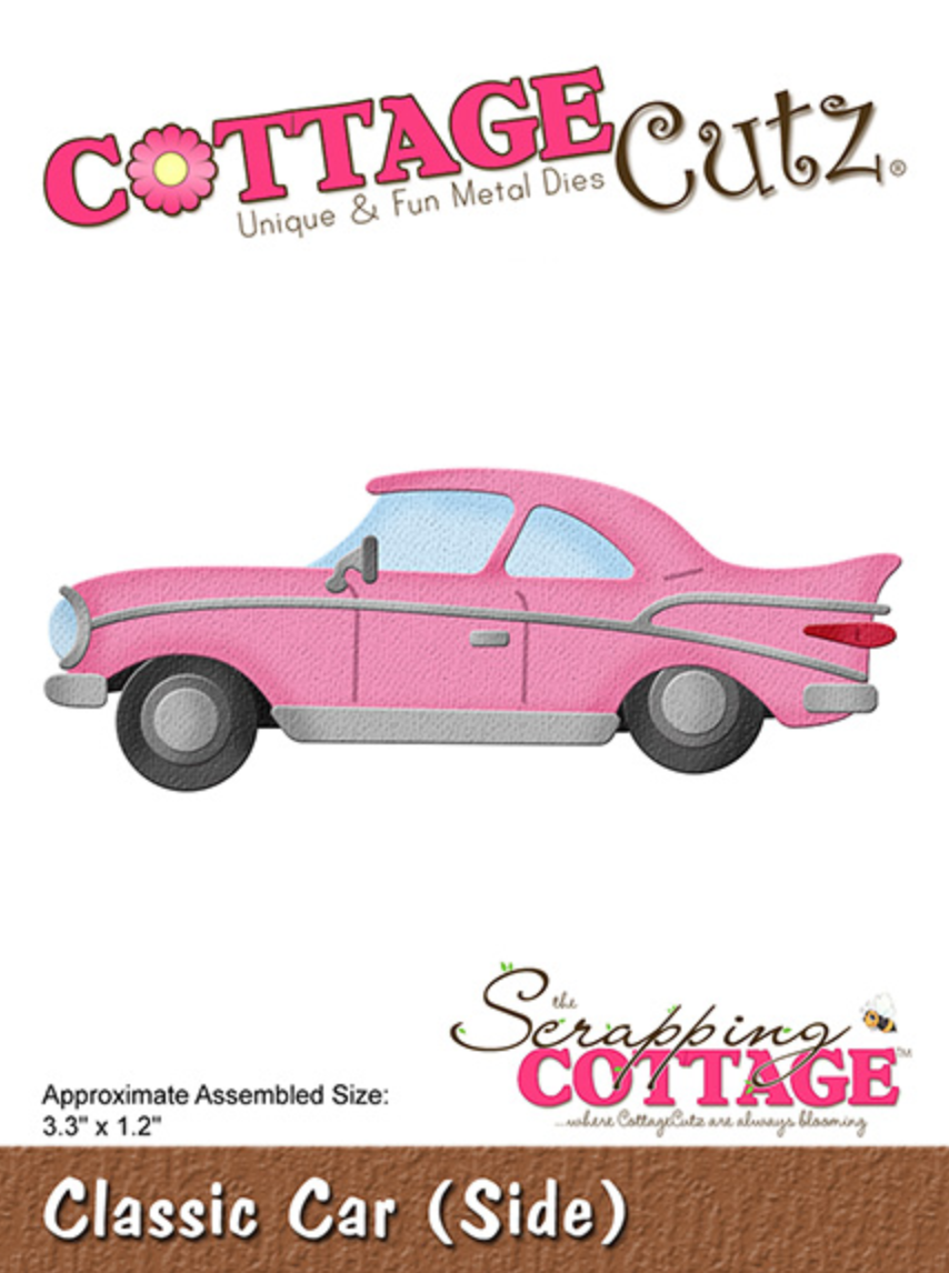 3x3 Classic Car (Side) - Die - Cottage Cutz