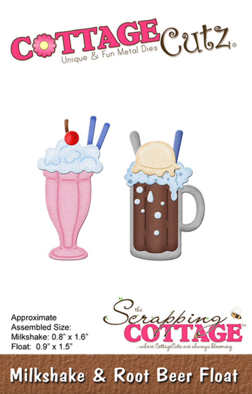 2x3 Milkshake and Root Beer Float - Die - Cottage Cutz