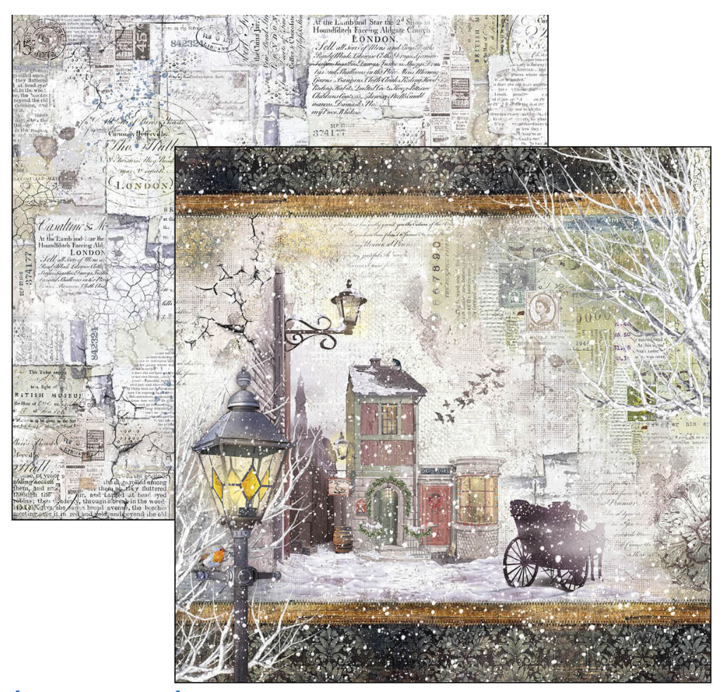 8x8 London's Calling - Paper Pad + 1 Free deluxe sheet - 12/Pkg - Ciao Bella