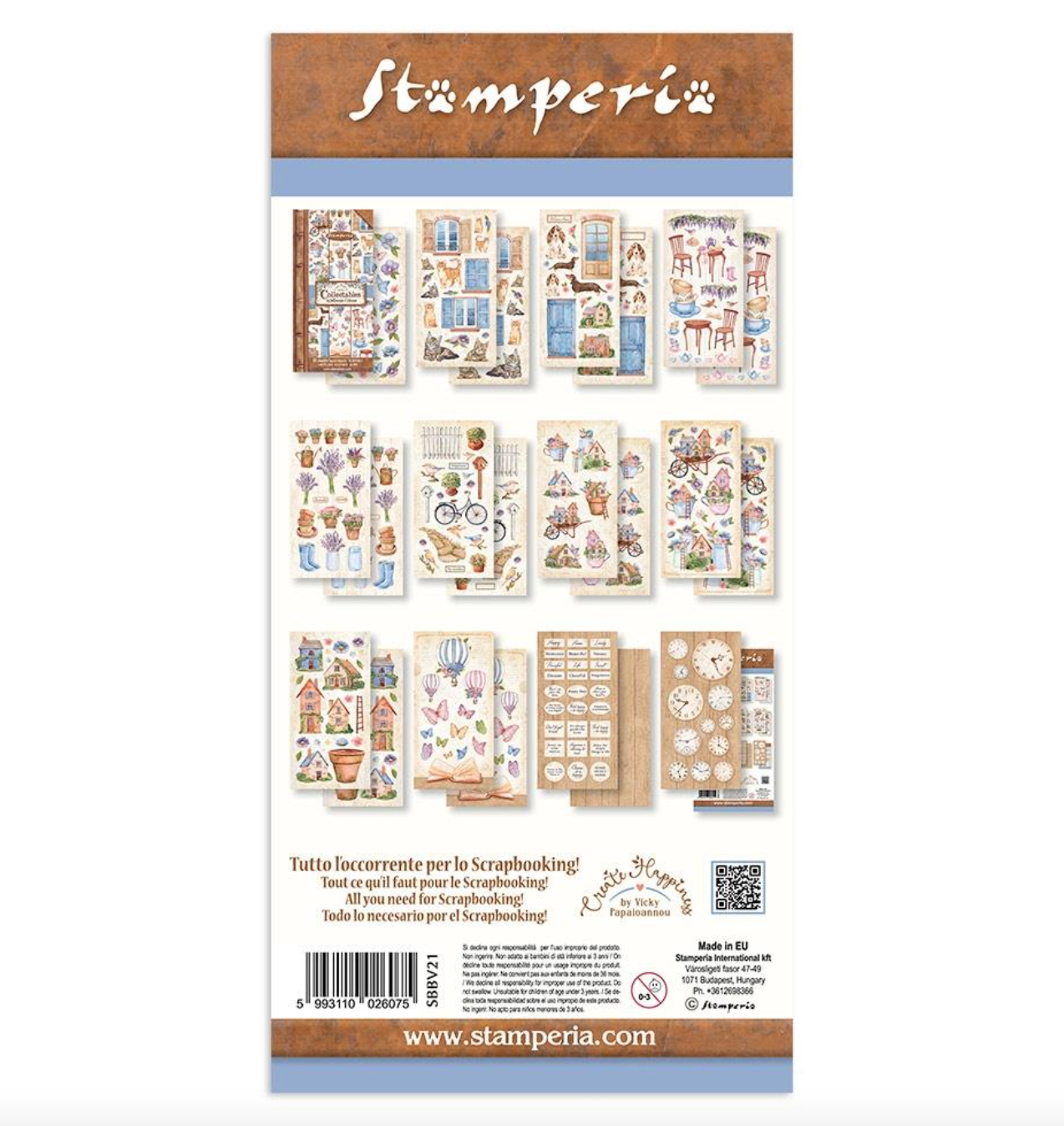 Create Happiness Welcome Home - Collectables - 6x12 Inch - Stamperia