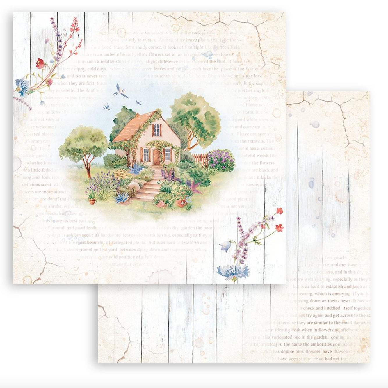 12x12 - Create Happiness Welcome Home - Double Sided Paper Pad - Stamperia