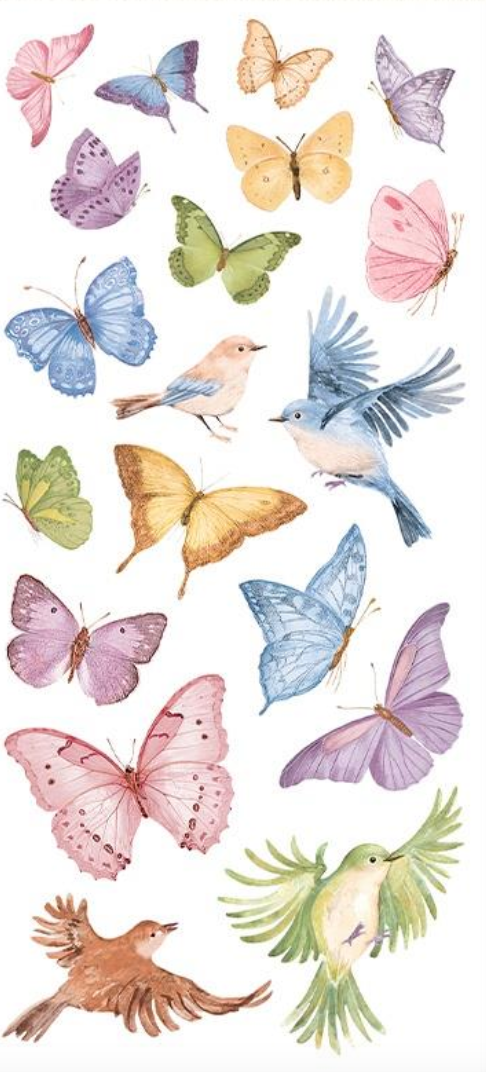 Butterfly - Rub-on - Create Happiness Welcome Home - Stamperia