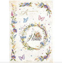 A4 Rice Paper - Garland - Create Happiness Welcome Home - Stamperia