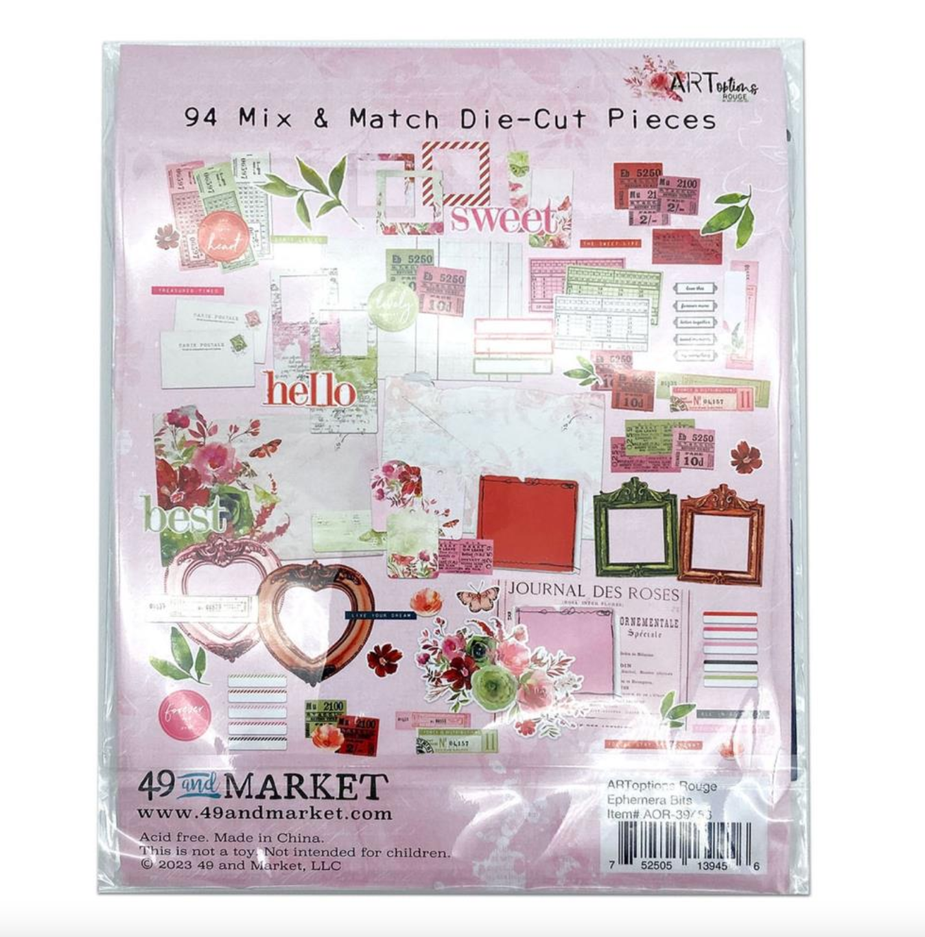 Ephemera Bits - Rouge - Art Options - 49 And Market