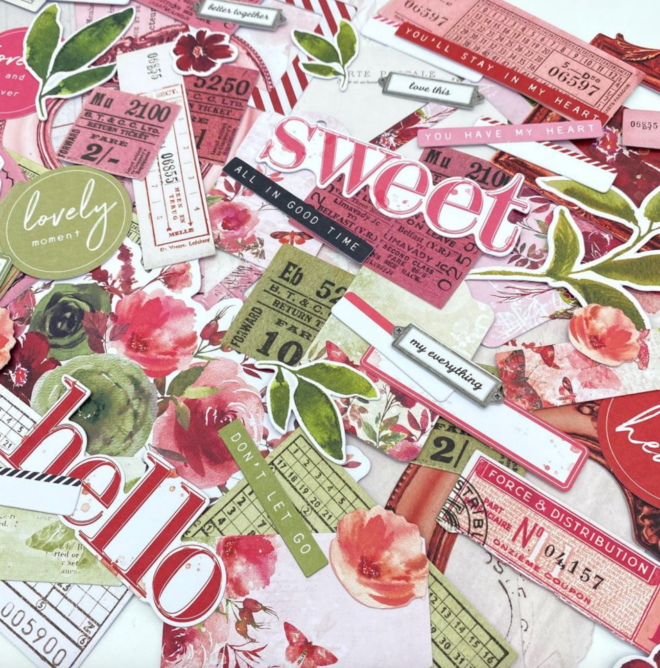 Ephemera Bits - Rouge - Art Options - 49 And Market