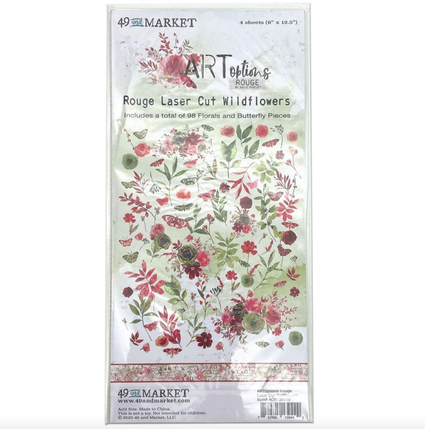 Laser Cut Outs - Wildflowers - Art Options Rouge - 49 And Market