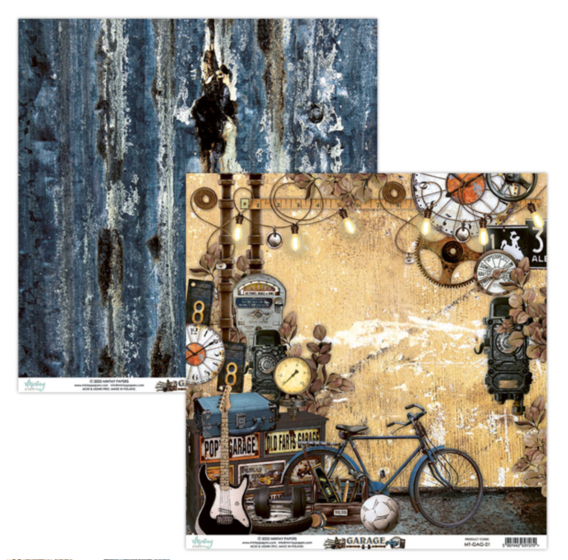 Garage - 12 x 12 Paper Set - Mintay Papers