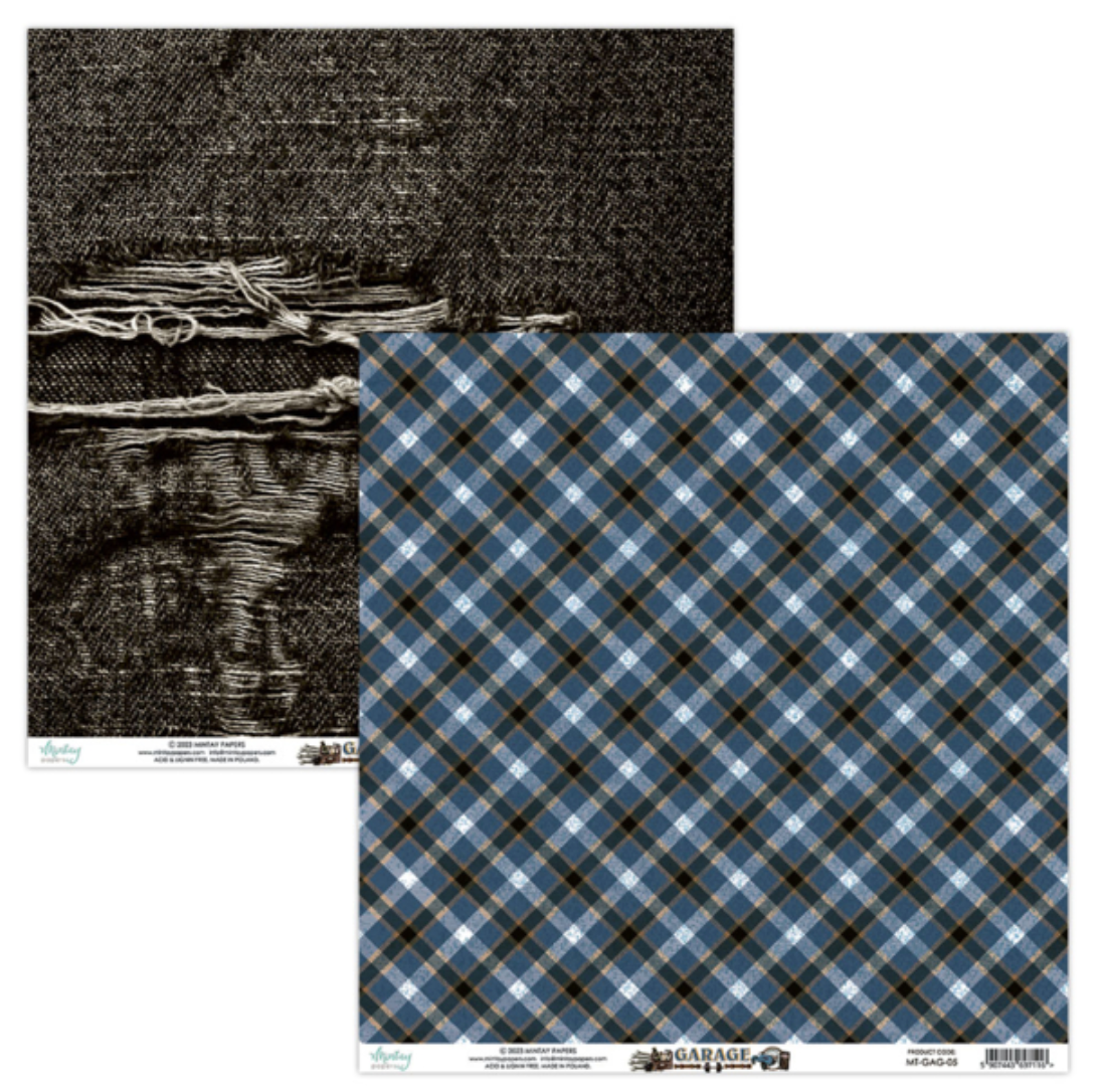 Garage - 12 x 12 Paper Set - Mintay Papers