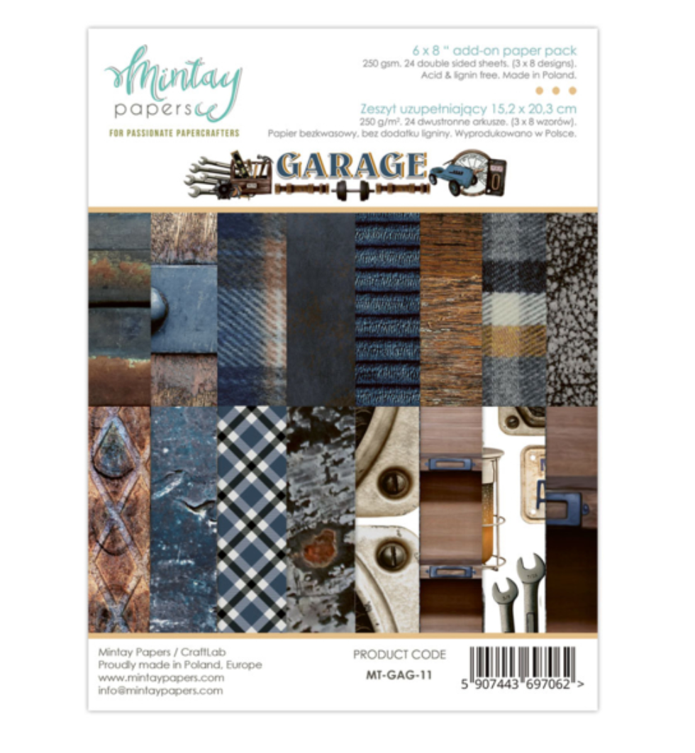 Garage - 6x8 - Add On Paper Pad - Mintay Papers