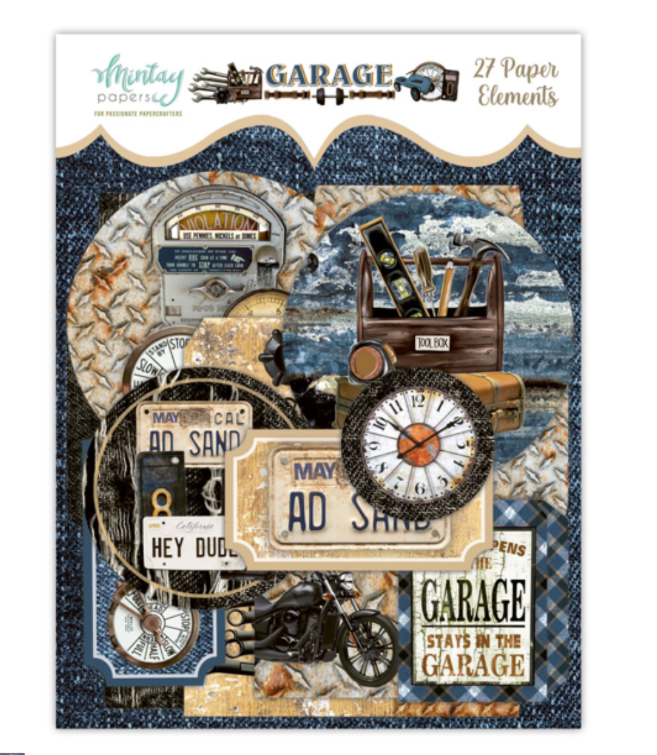 Garage - Paper Elements - 27 pcs - Mintay Papers