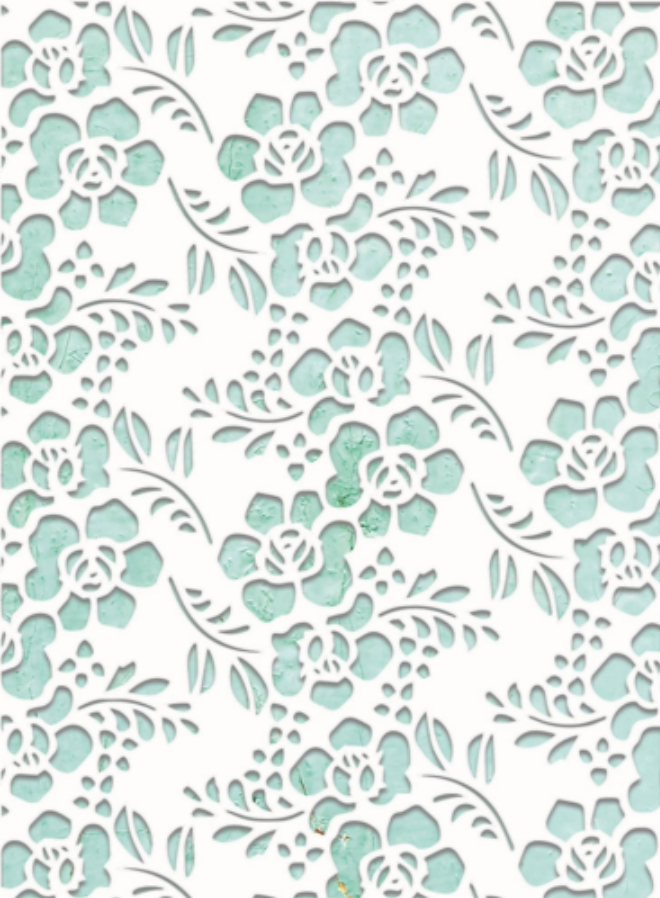 Stencil - Flowers - Mintay Kreativa - Mintay Papers