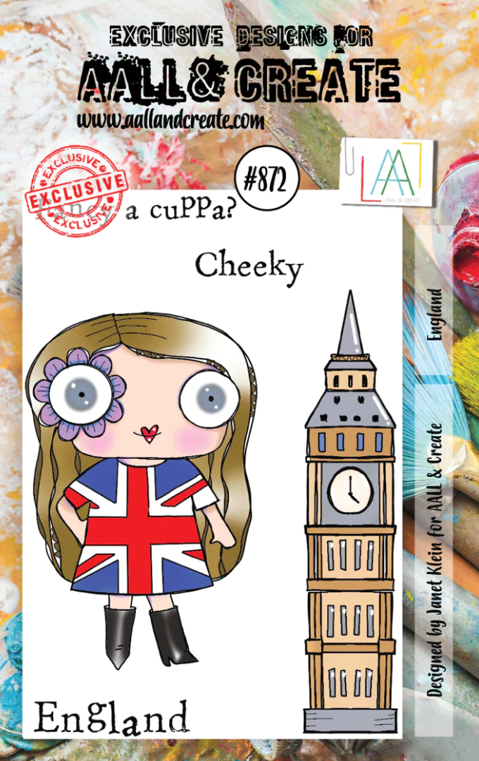 AALL and Create - England - A7 - Designer Janet Klein - Clear Stamp Set - #872