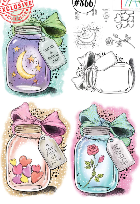 A5 - Love Preserves - Clear Stamp Set - AALL and Create - Dominic Phillips - #866