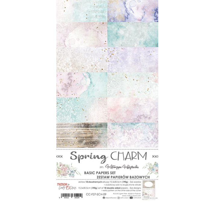 Basic Papers Set - SPRING CHARM - Craft O Clock