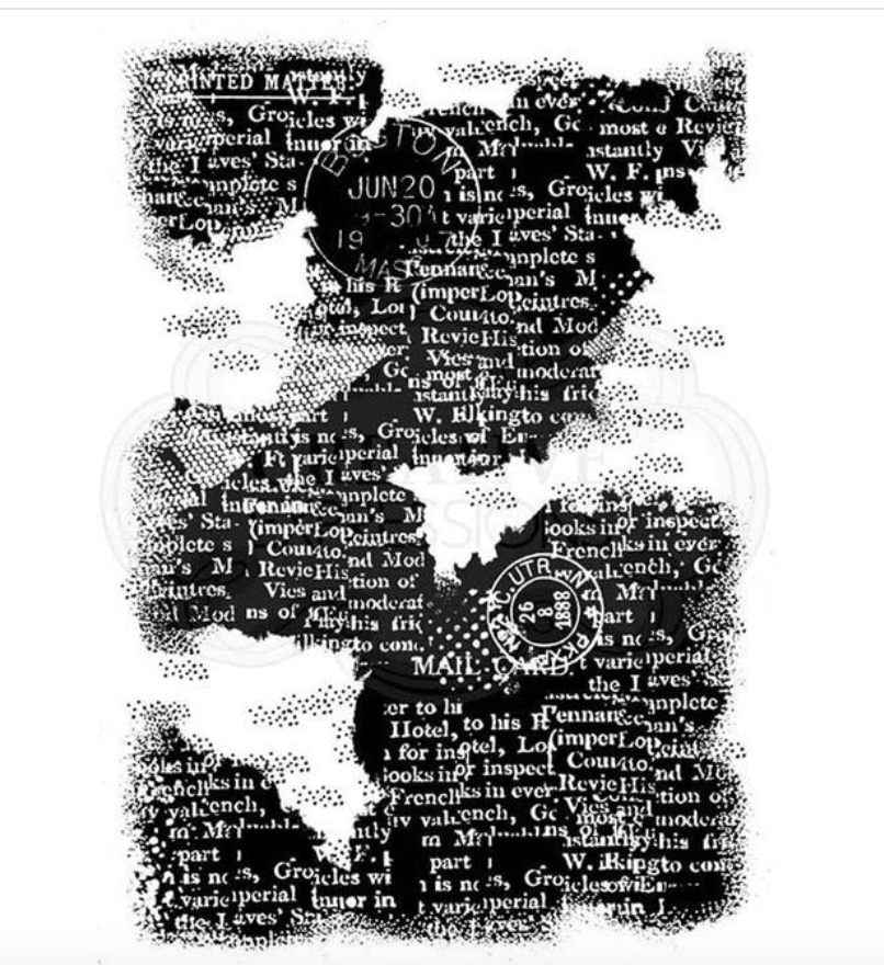 Reverse Background - Clear Stamp - Woodware Craft Collection - Clear Magic - 4X6