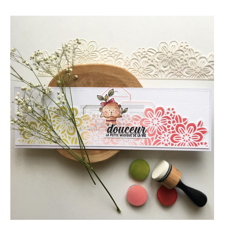 Doudou Easter Surprise / Oeuf De Paques - Rubber Stamp - Chou and Flowers