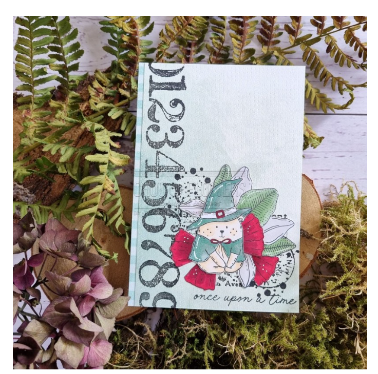 Doudou Wizard - Rubber Stamp - Chou and Flowers